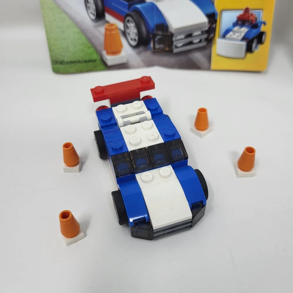 Lego Creator 3 In 1 31023 Vehicle Transporter And 31027 Blue Racer Car - Picture 2 of 7